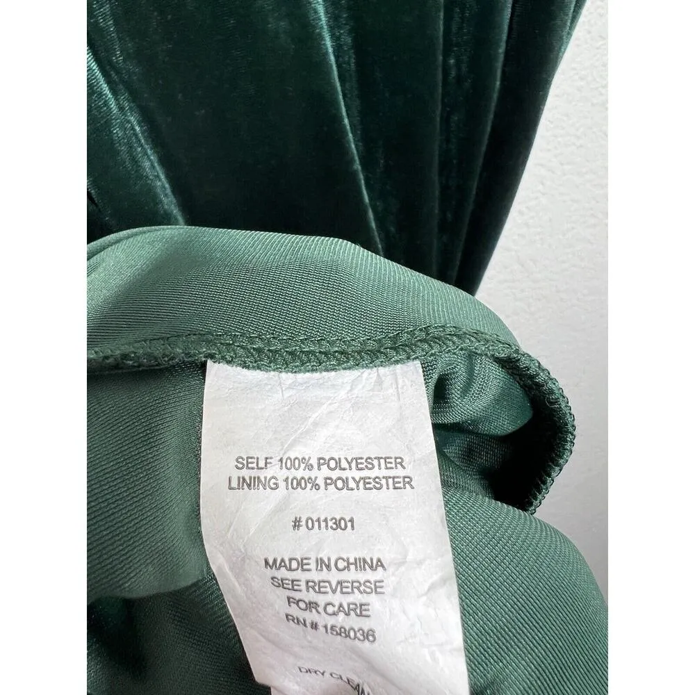 Birdy Grey Alex Velvet Maxi Dress XXL Emerald Green - Image 7