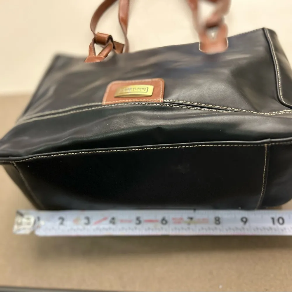 Tote bag Elegant Black Leather Tote Bag - Image 3