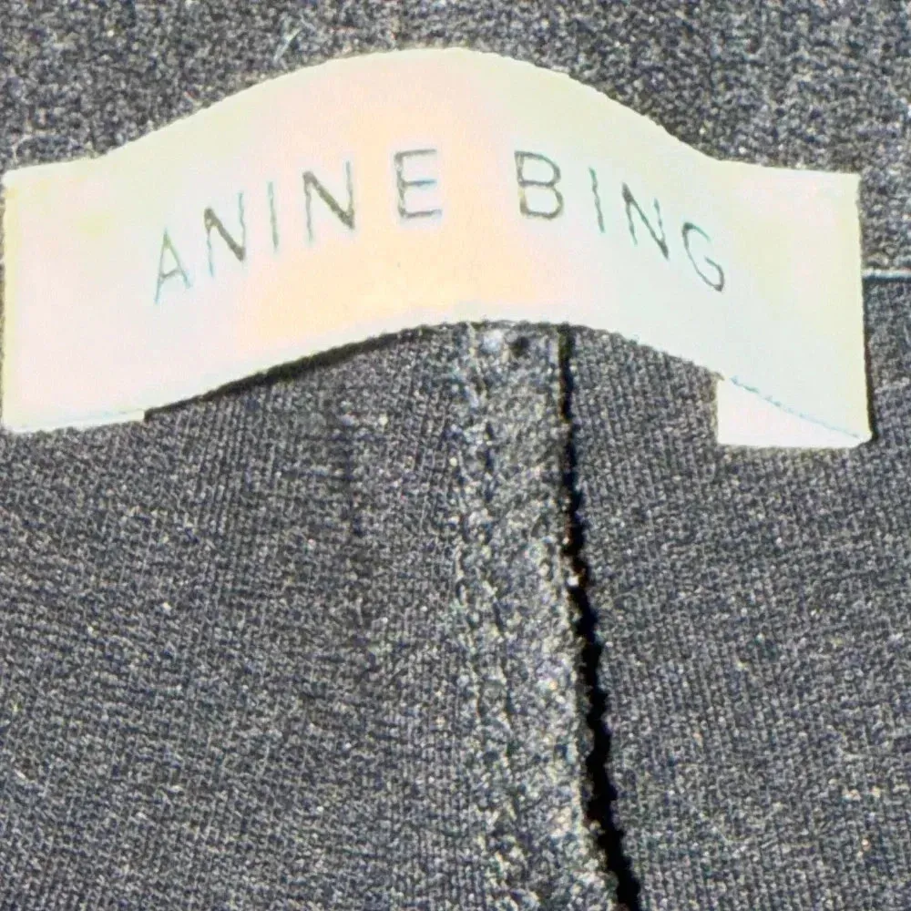 ANINE BING | Toby Short Pull On Elastic Waist Black size Small - Image 7