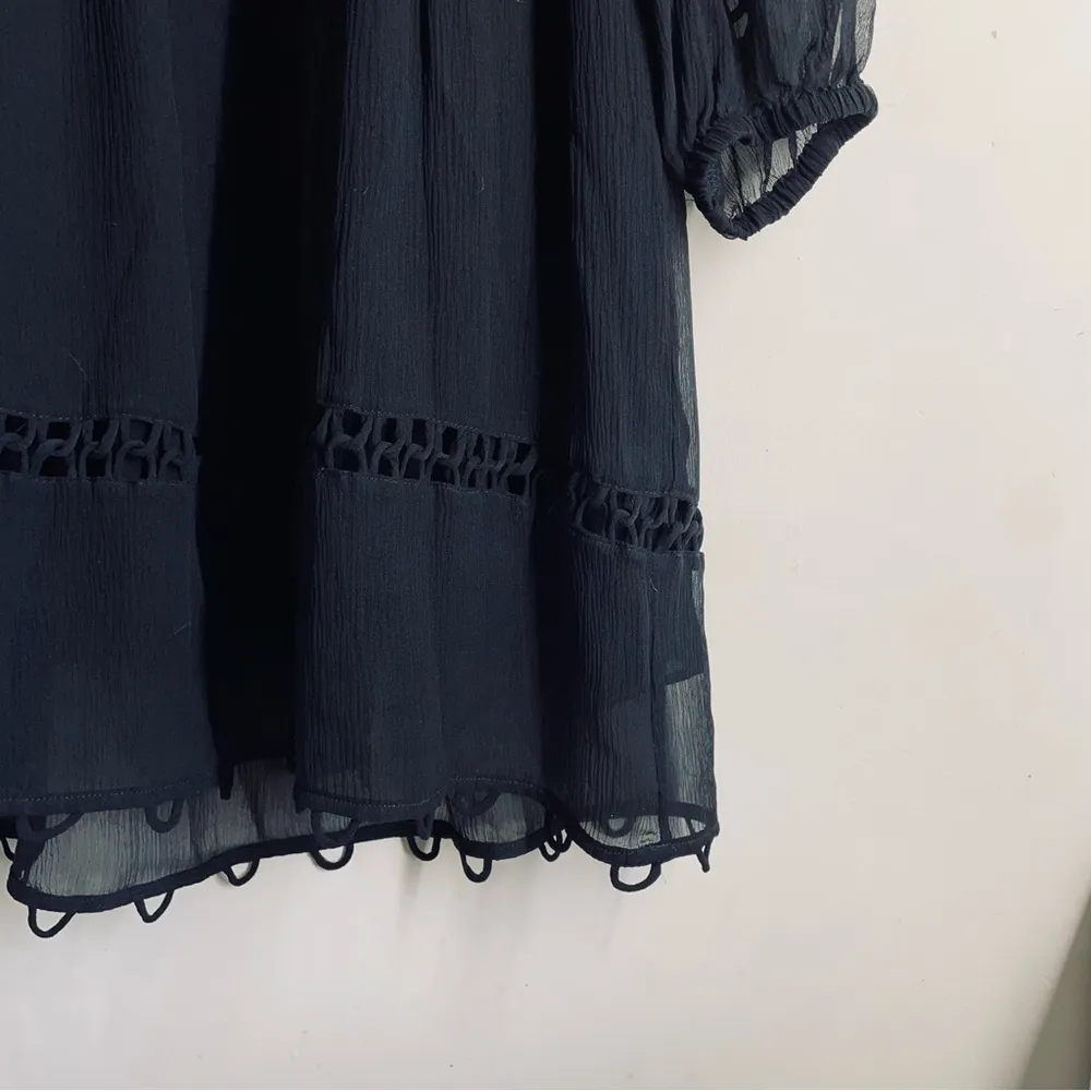 Apiece Apart La Sierra Silk Shift Dress Black size XS - Image 10