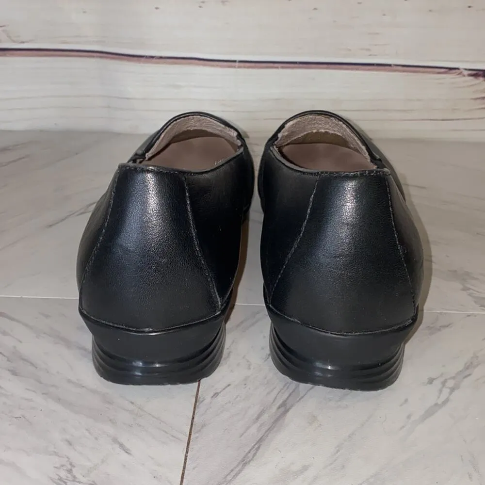 Dansko Black Nappa Leather Addy Slip On Comfort Shoes Size 42 / 12 - Image 7
