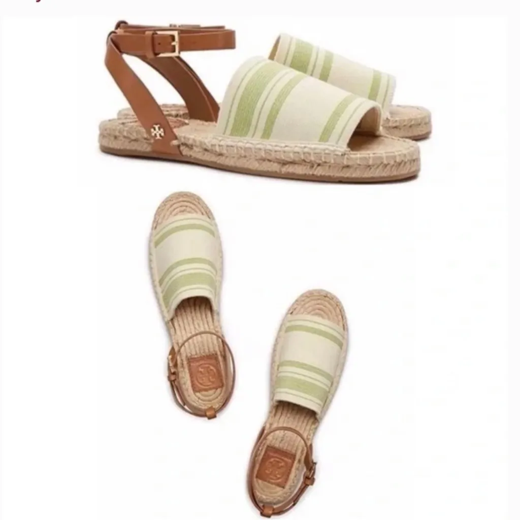 Tory Burch Stretch Canvas Espadrille Sandal - Image 2