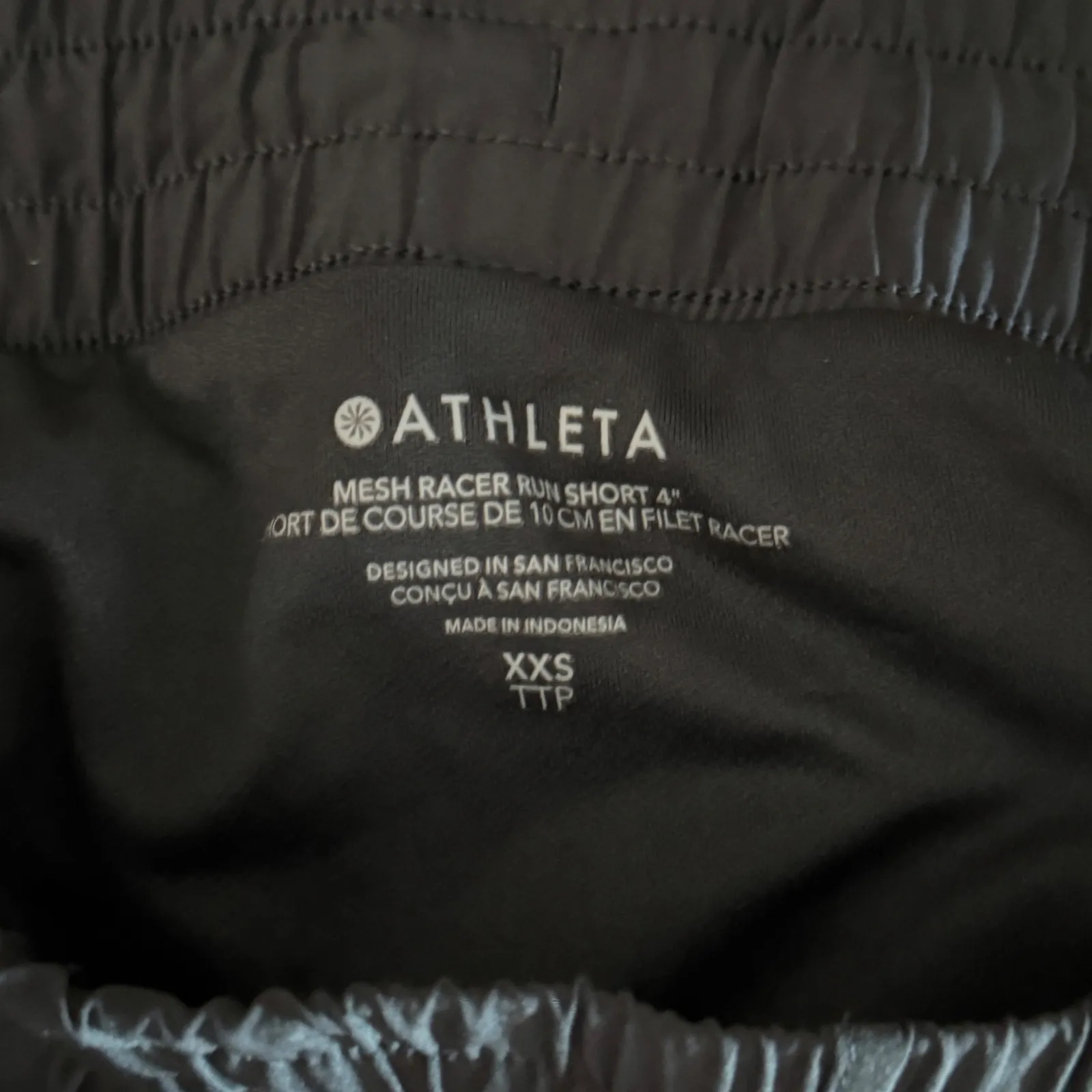Athleta Mesh Racer Run‎ Shorts Women XXS Black 4 Inch Athleisure Running Minimal - Image 7