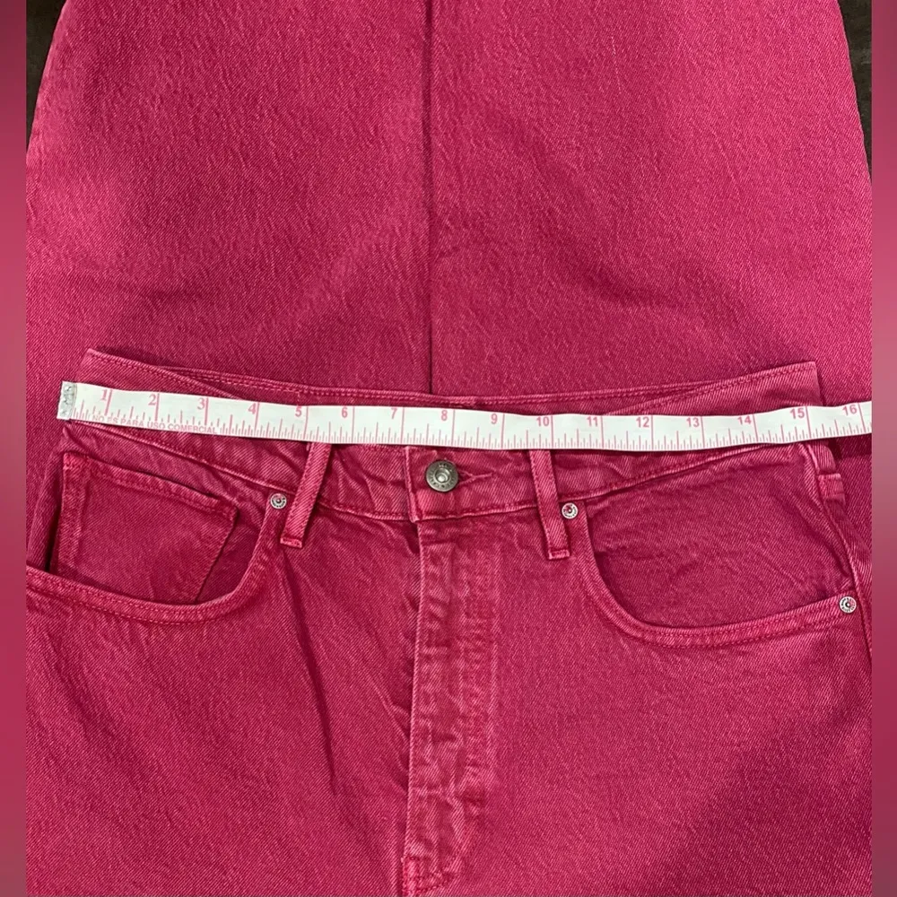 BARREL WOMEN'S JEANS size 30 inseam 24” color senorita pink - Image 10