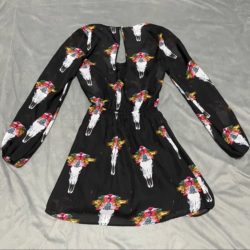 Show Me Your Mumu Black Rainey Bull and Beautiful Dress EUC S - Image 6