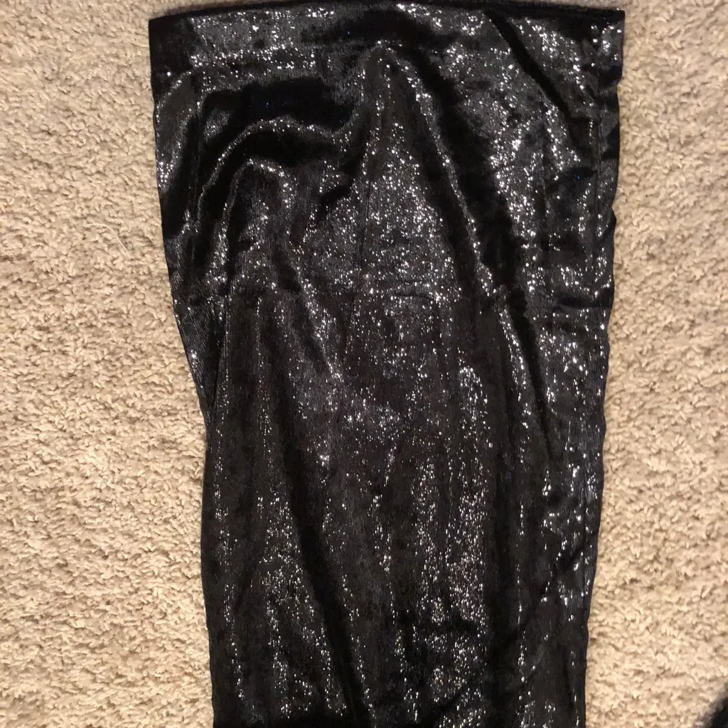 Black jumpsuit never work glittery VARIOUS SIZES - Image 5