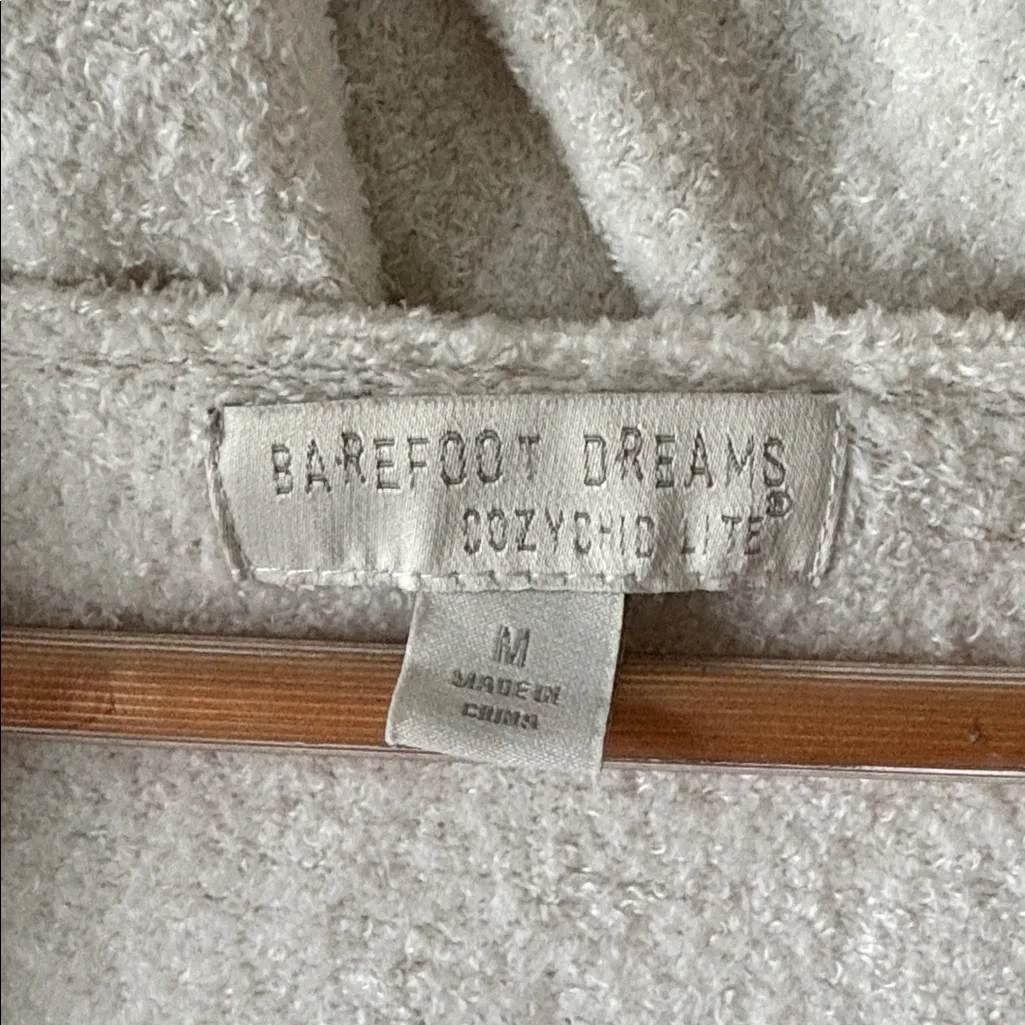 Barefoot Dreams Cozy Chic Lite Cream Hooded Cardigan - Image 2