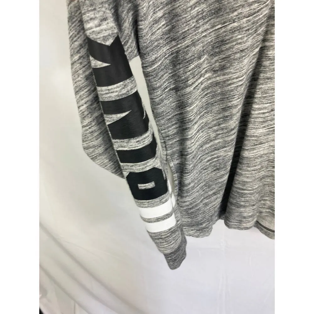 VS Pink V Neck Heather Grey Sweatshirt Size XS - Image 4