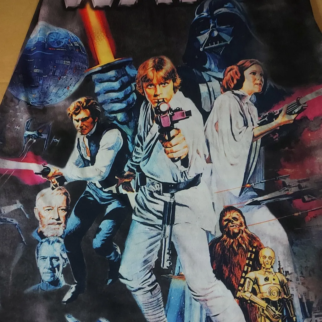 Star Wars Tie Dye Character Nightgown S Futuristic Cozycore Retro Film Classic - Image 5