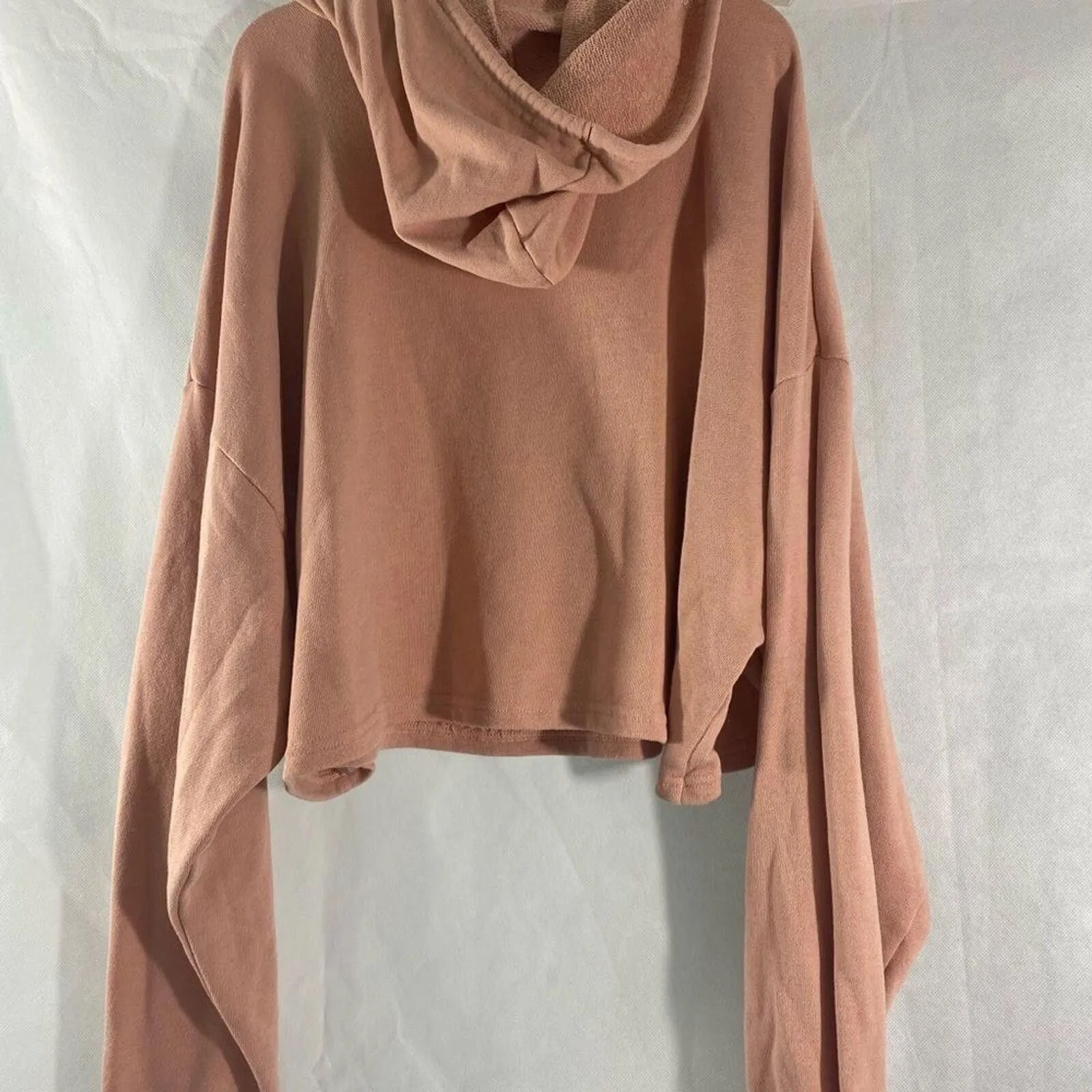 Flirtitude Active XXL (Juniors) Pink Crop Cut Out‎ Hooded Sweatshirt - Image 5