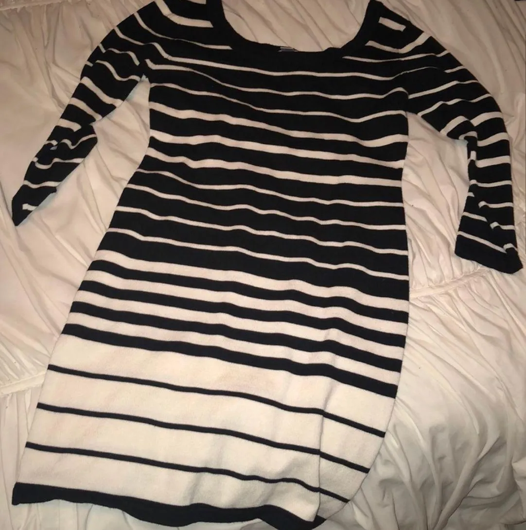 Striped Sweater Dress - Image 3