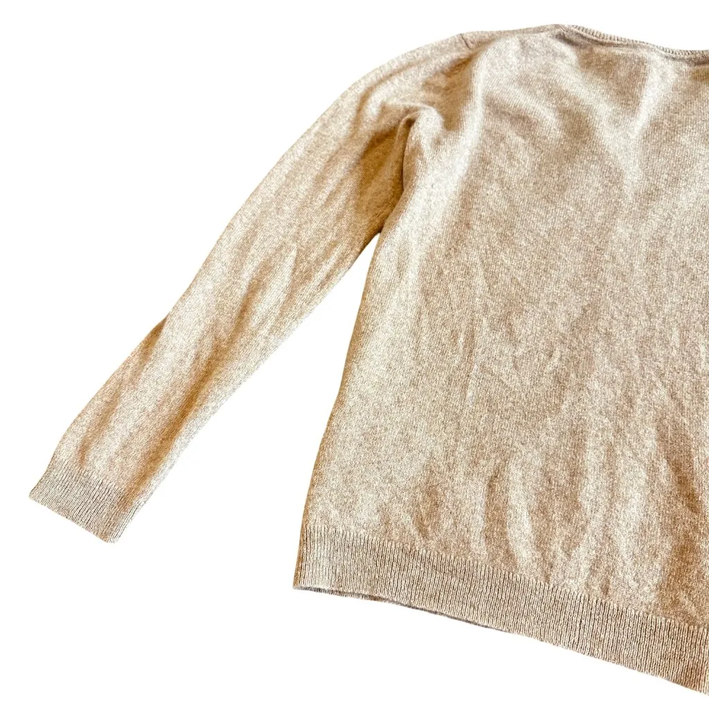 Charter Club 100% Cashmere Pullover Sweater Tan Neutral Size Medium Women's - Image 5
