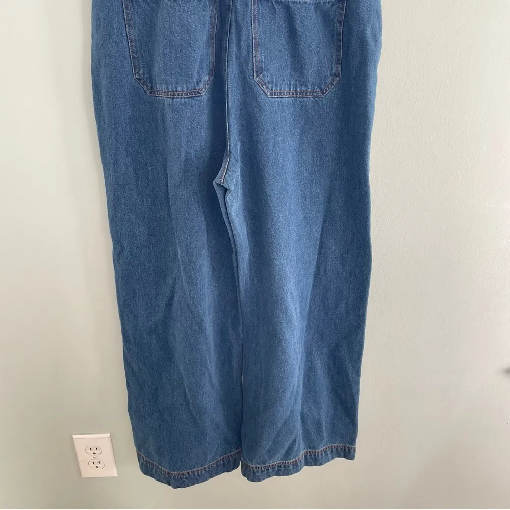 Anthropologie Porridge Maggie Relaxed Denim Jumpsuit NWT Small - Image 12