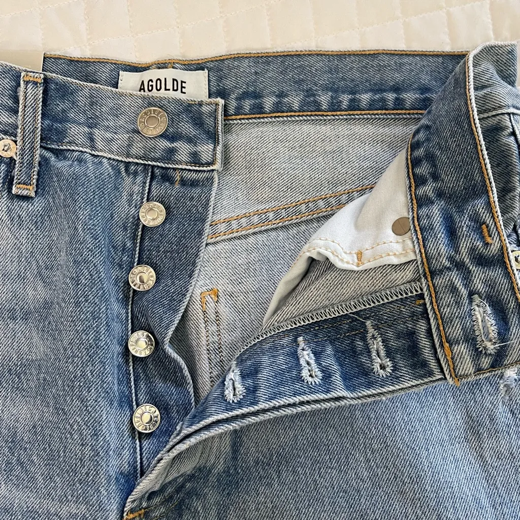 AGOLDE 90s Mid Rise Loose Fit Jeans in Fall Out size 26 - Image 5