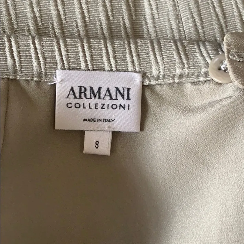 Armani Collezioni Italy Gray Skirt size 8 Medium Lined Excellent RARE HTF - Image 5