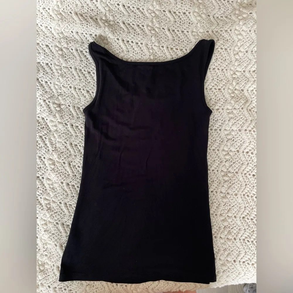 Marine Layer Basic Tank Top Black (Small) Modal Blend - Image 3