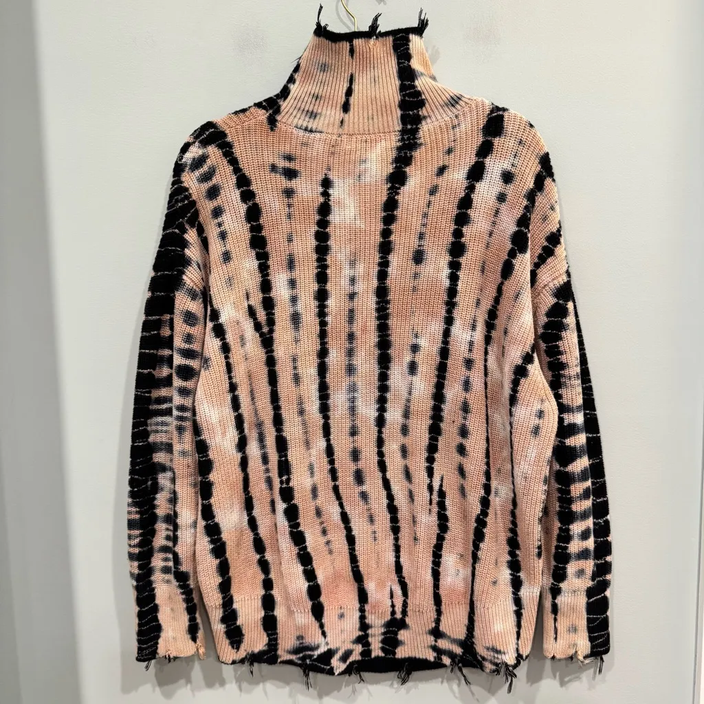 Young Fabulous & Broke Cameron Tie Dye Sweater Turtleneck Sz M/L - Image 5