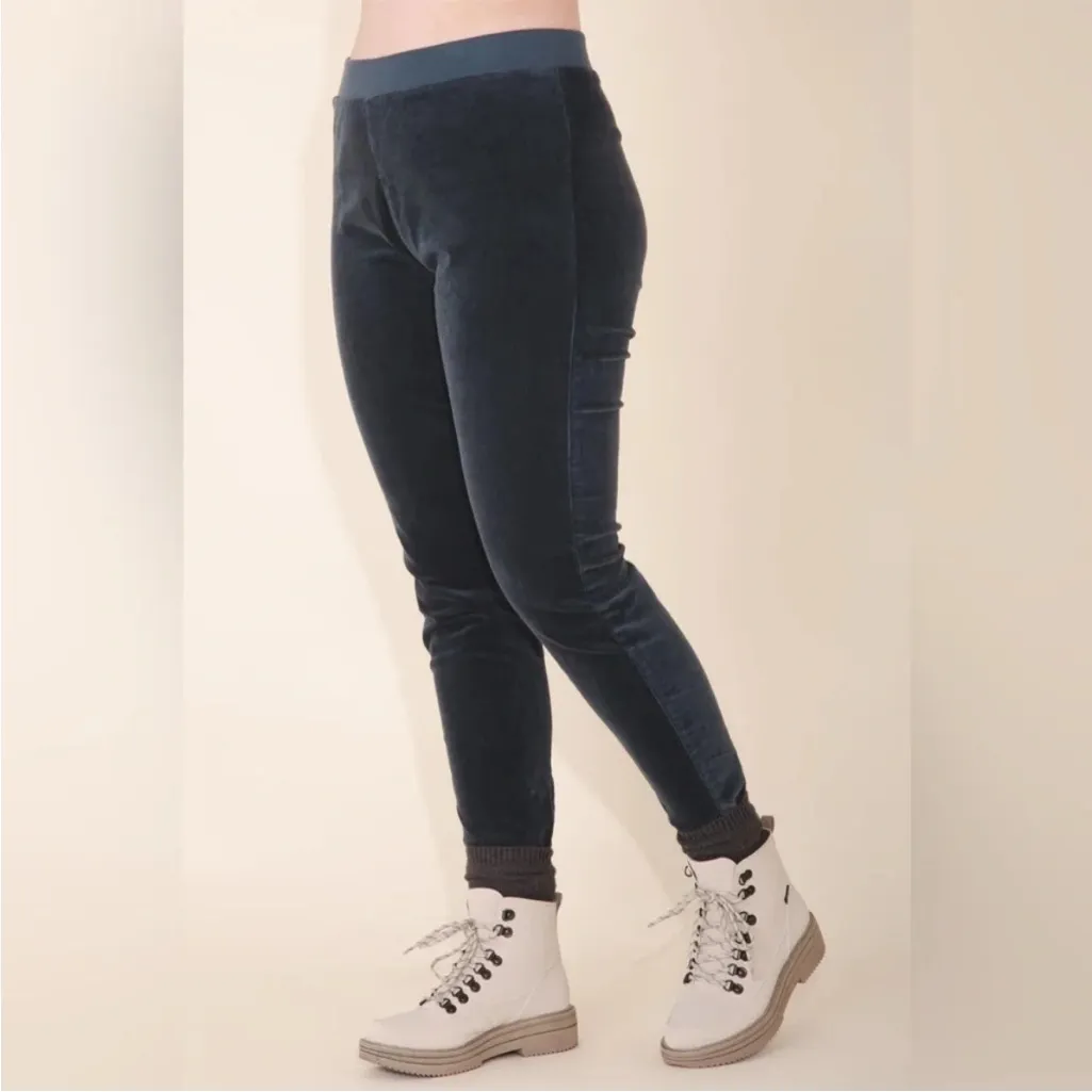 Prairie Underground Slate Gray Blue Treat Me Right Corduroy Legging Pant Medium - Image 14