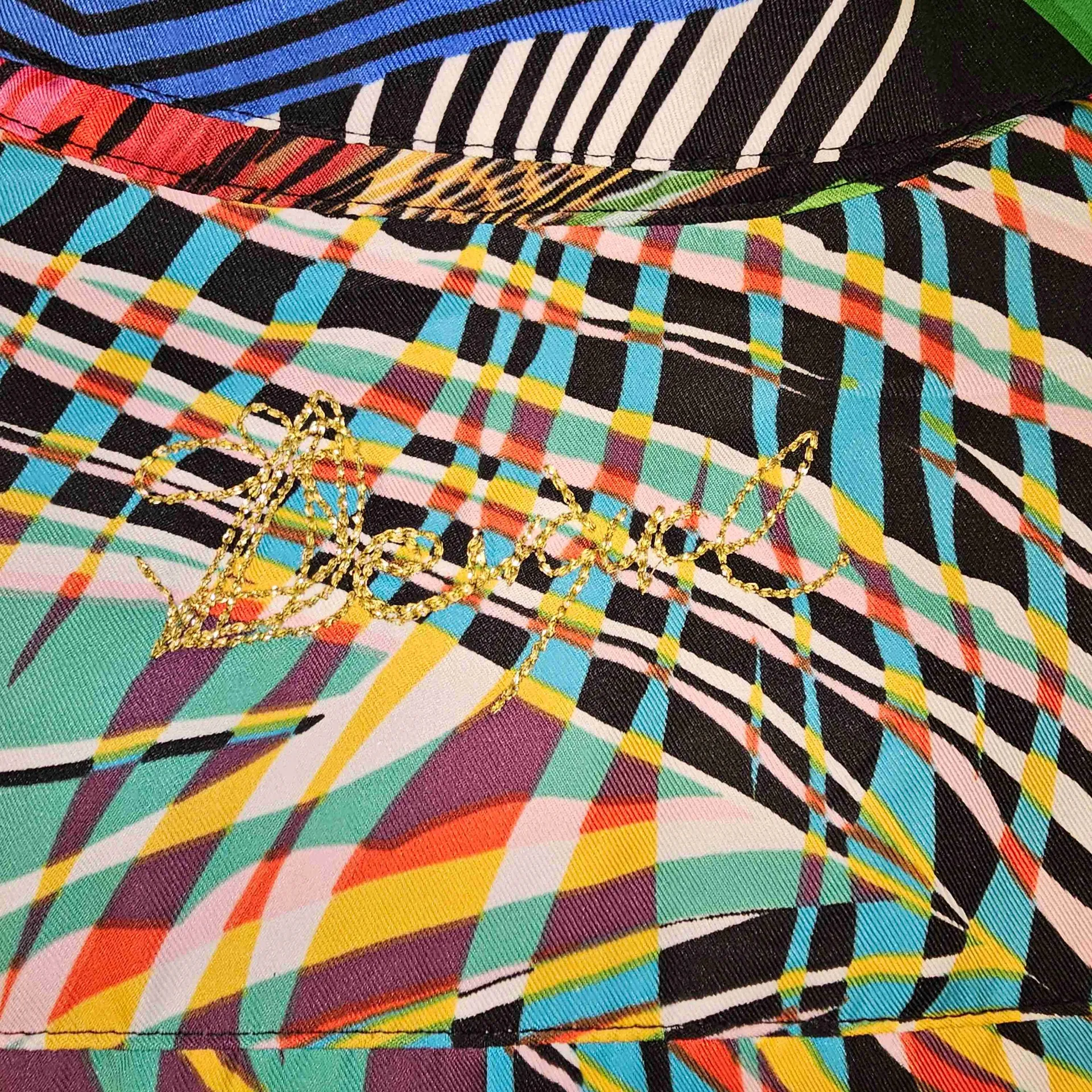 Desigual Womens Gracey Multicolor Tie Belt Shirt‎ Dress Bold 38 Small 6 - Image 4