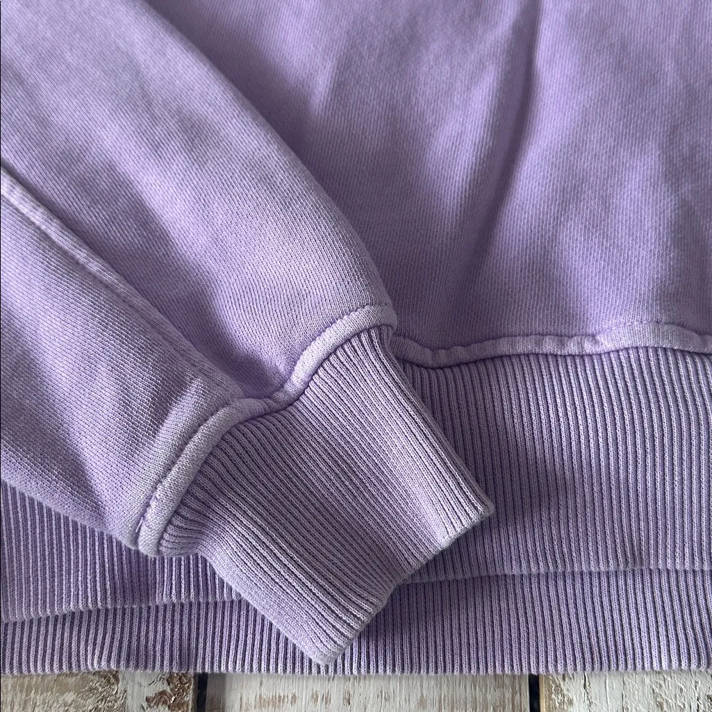 Aerie V Neck Sweatshirt Purple Size S - Image 4