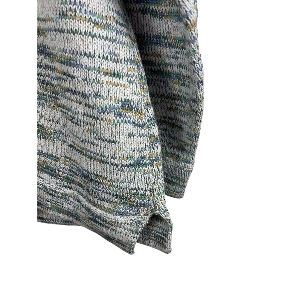 Preswick And Moore Cream Multi Color Cowl Front Pocket Pullover Sweater 3x - Image 4