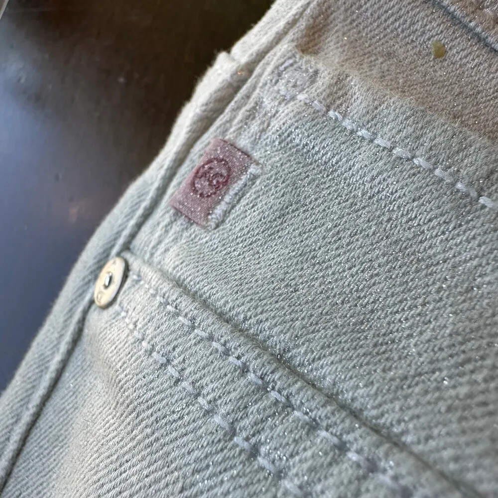 NWT AG Luminous Grey Faint Sparkle Skinny Fit High Waist Ankle Jeans Size 28 - Image 8