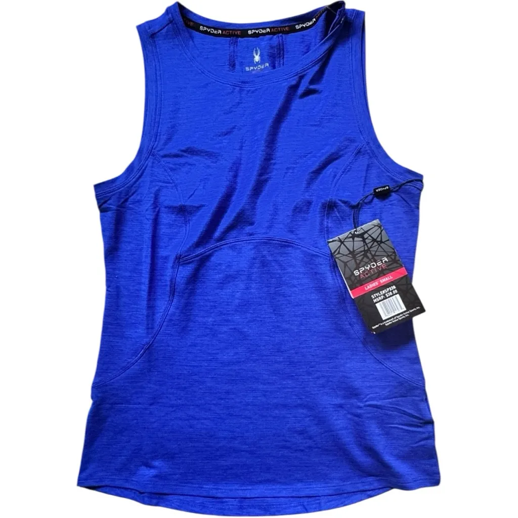 Spyder Active Blue Women's Sleeveless Workout Athletic Tank Top Sz S NWT - Image 5