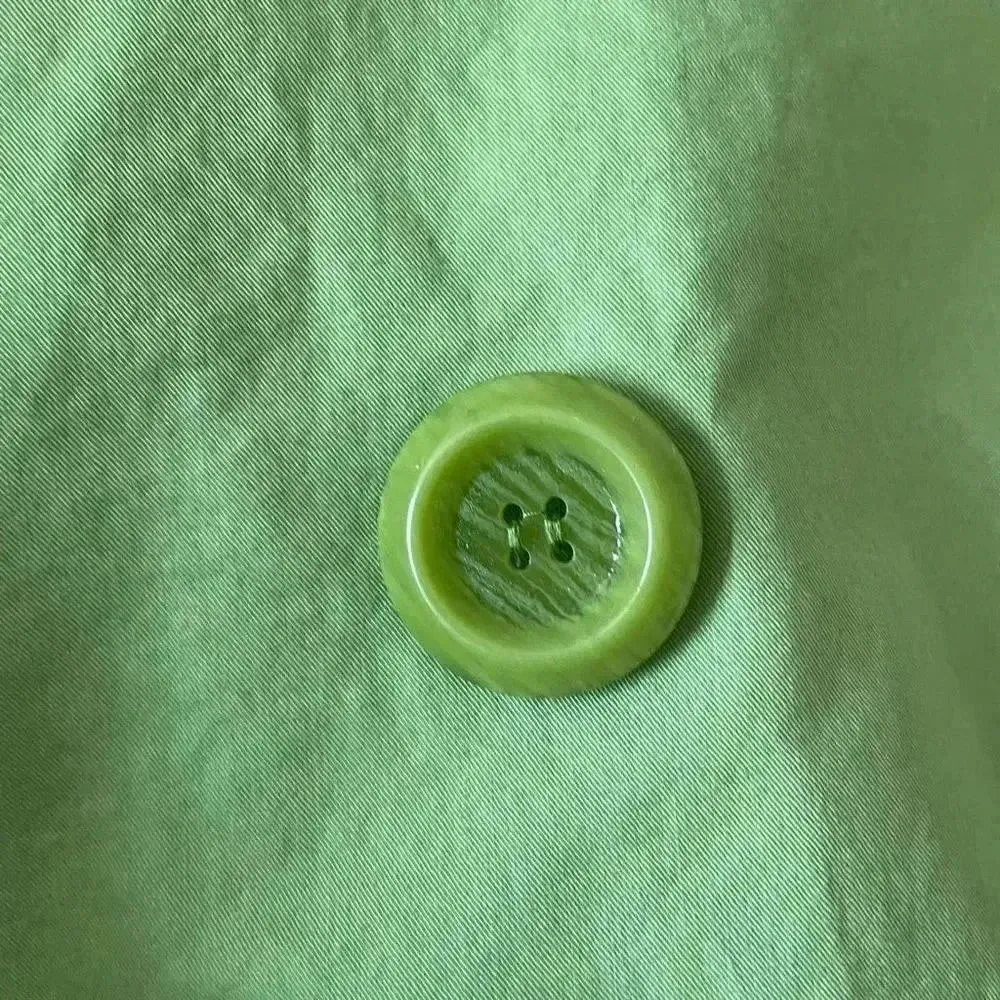 Style & Co Green Peplum Cotton Lightweight Military Style Cropped SZ MP # 1577 - Image 8