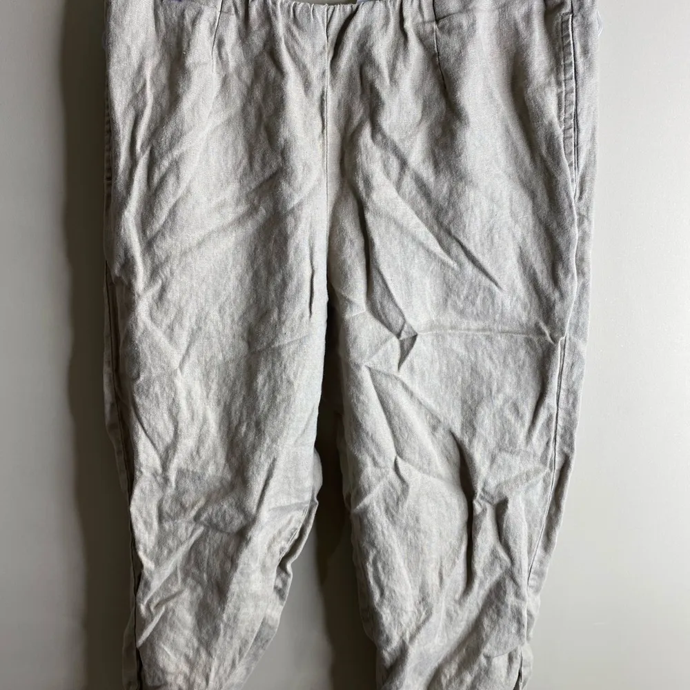 J. Jill pure Jill 100% linen slim crop pants size small - Image 2