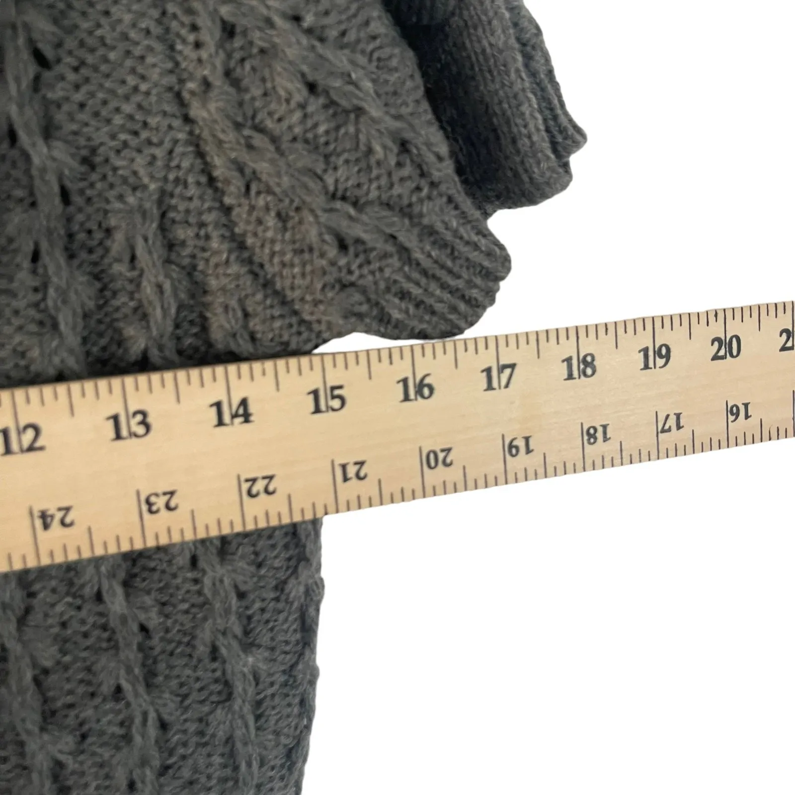 Hendi Sm Grey Wool Ruffle‎ Knit Academia Sweater Cottage Coquette Feminine Fairy Gray - Image 7