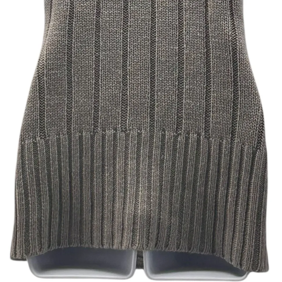 Wet Seal Y2K Cable Knit Cardigan Gray Medium - Image 6