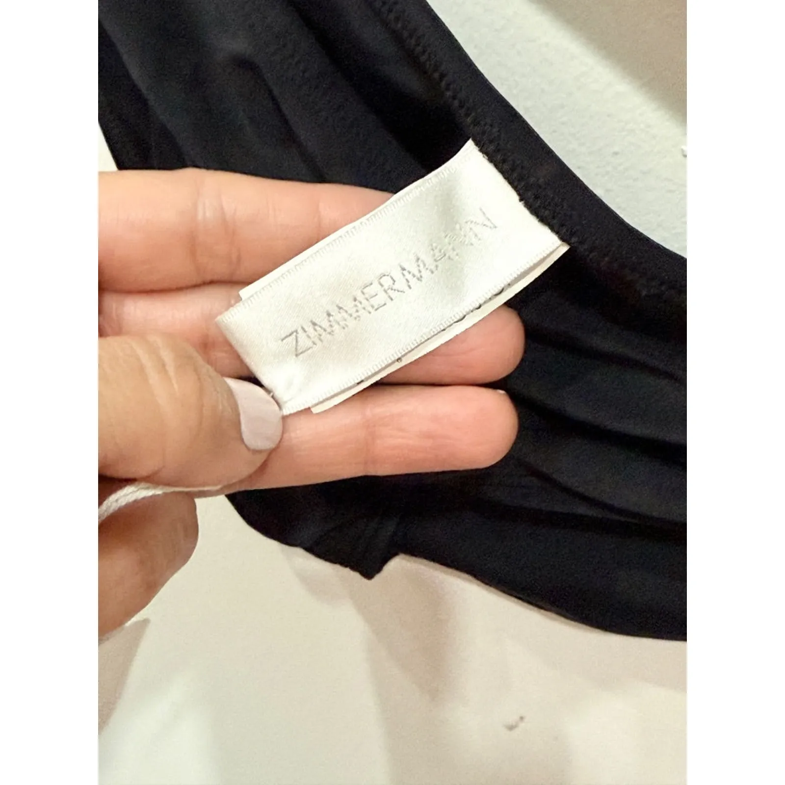 NWT Zimmermann Noir Halter D Ring Bikini Top & Bikini Bottom Swim Set Black US 6 - Image 4