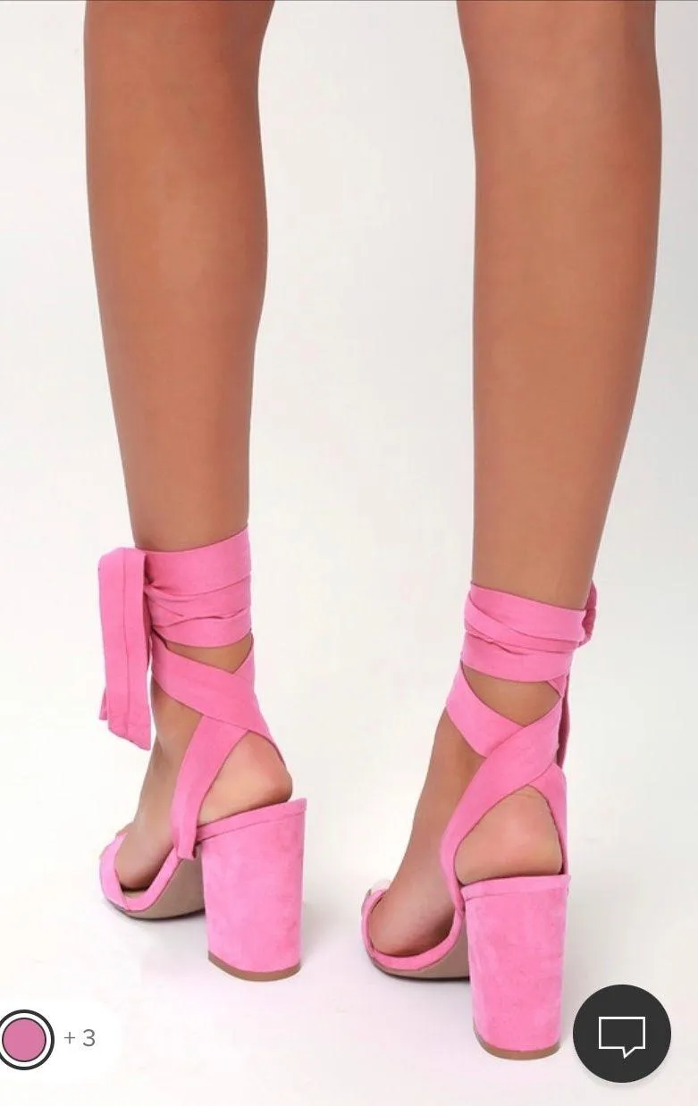 Lulus lace-up heels - Image 2