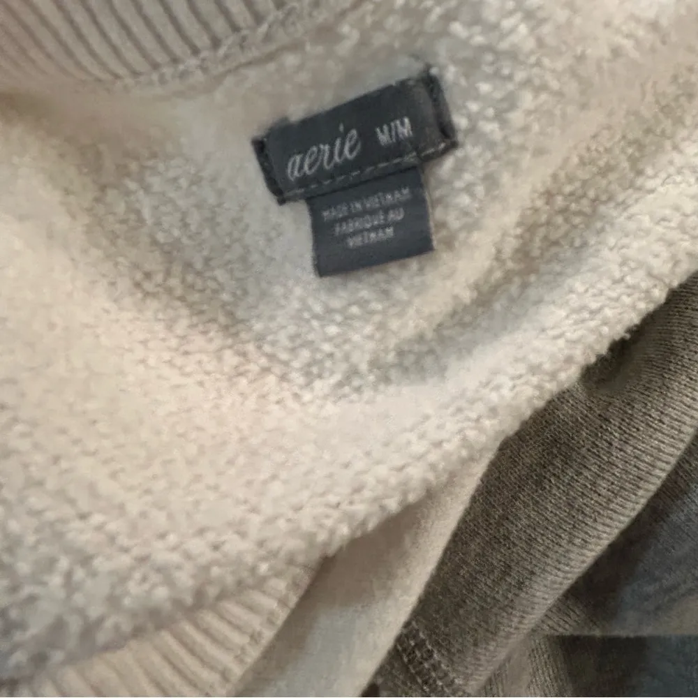 aerie White Sleeveless Sweatshirt Med - Image 6