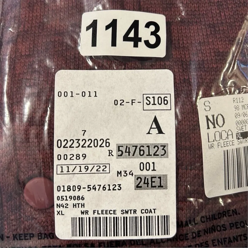 Lands' End Women's XL Red Sweater Fleece Lined Snap Overlay Full Zip Closure - Image 12