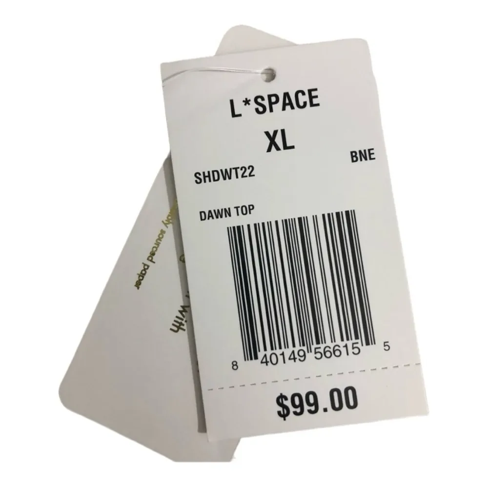 L*Space Dawn Convertible Bikini Swim Top in Shimmer Bone XL NWT Style SHDWT22 - Image 7