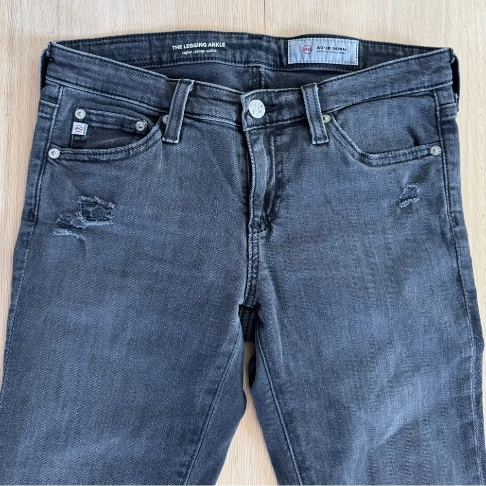 Ag Adriano Goldschmied The Legging Ankle Super Skinny Ankle Jeans Size 25R - Image 3