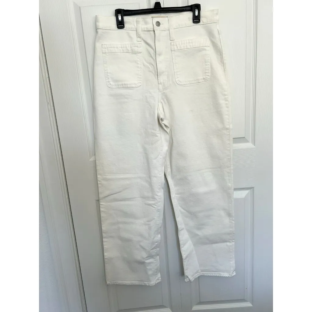 Madewell Emmett Wide-Leg Full Length Jean Patch Pocket Vintage Canvas Size 23 - Image 2