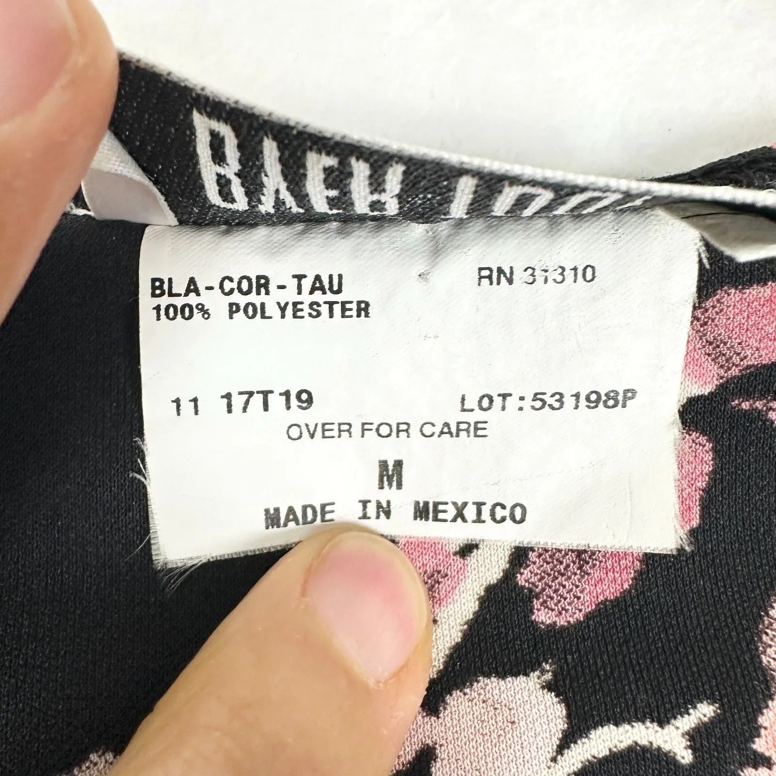 Vintage Byer Too Floral Midi Dress Size Small 90s Y2k Drop Waist Retro Feminine Black - Image 7