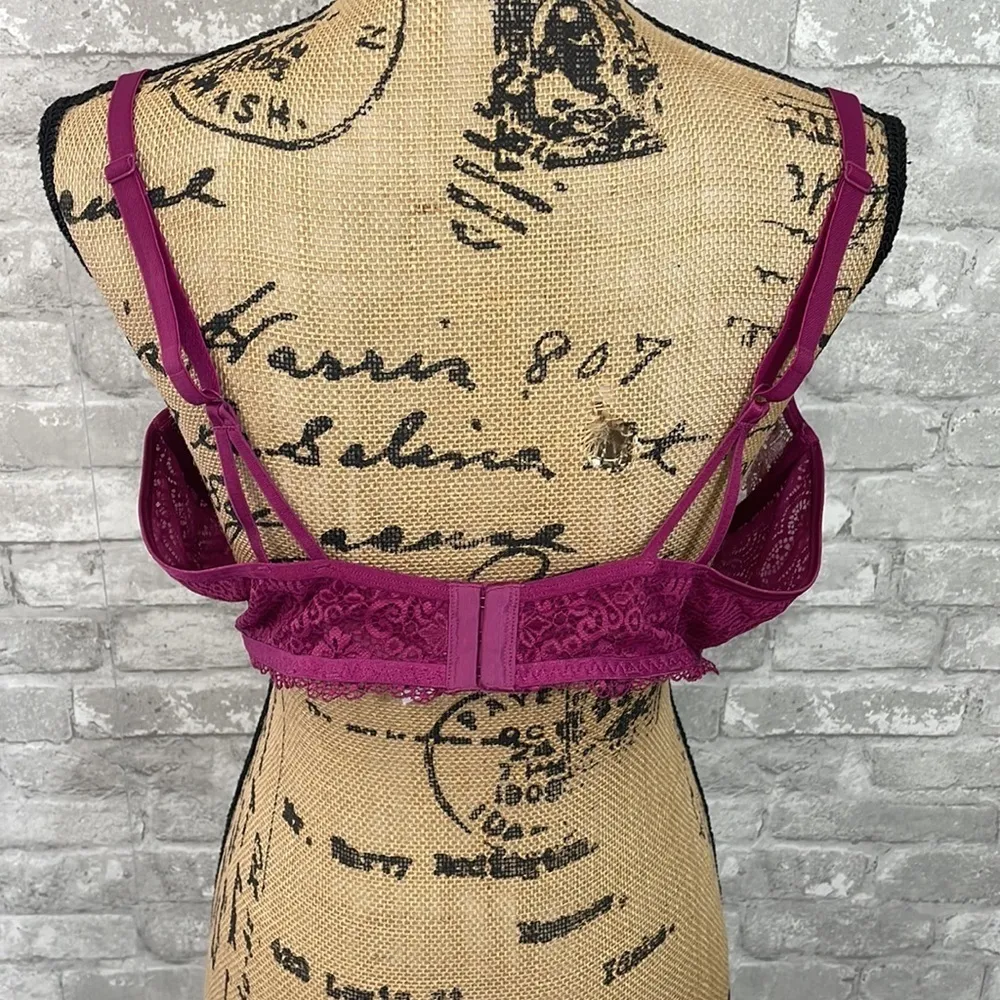 Adore Me  Purple Lace Bra - Image 2