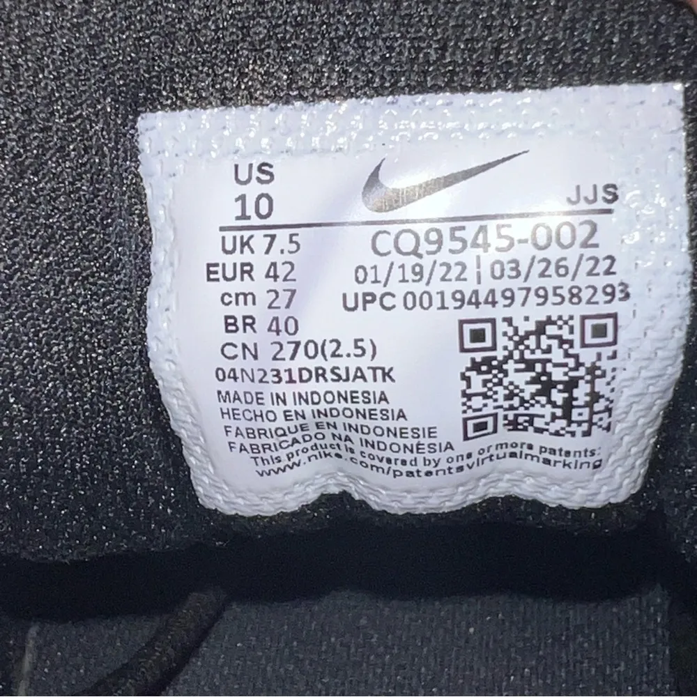 Nike Womens Legend Essential 2 CQ9545-002 Black Running Shoes Sneakers Size 10 - Image 7