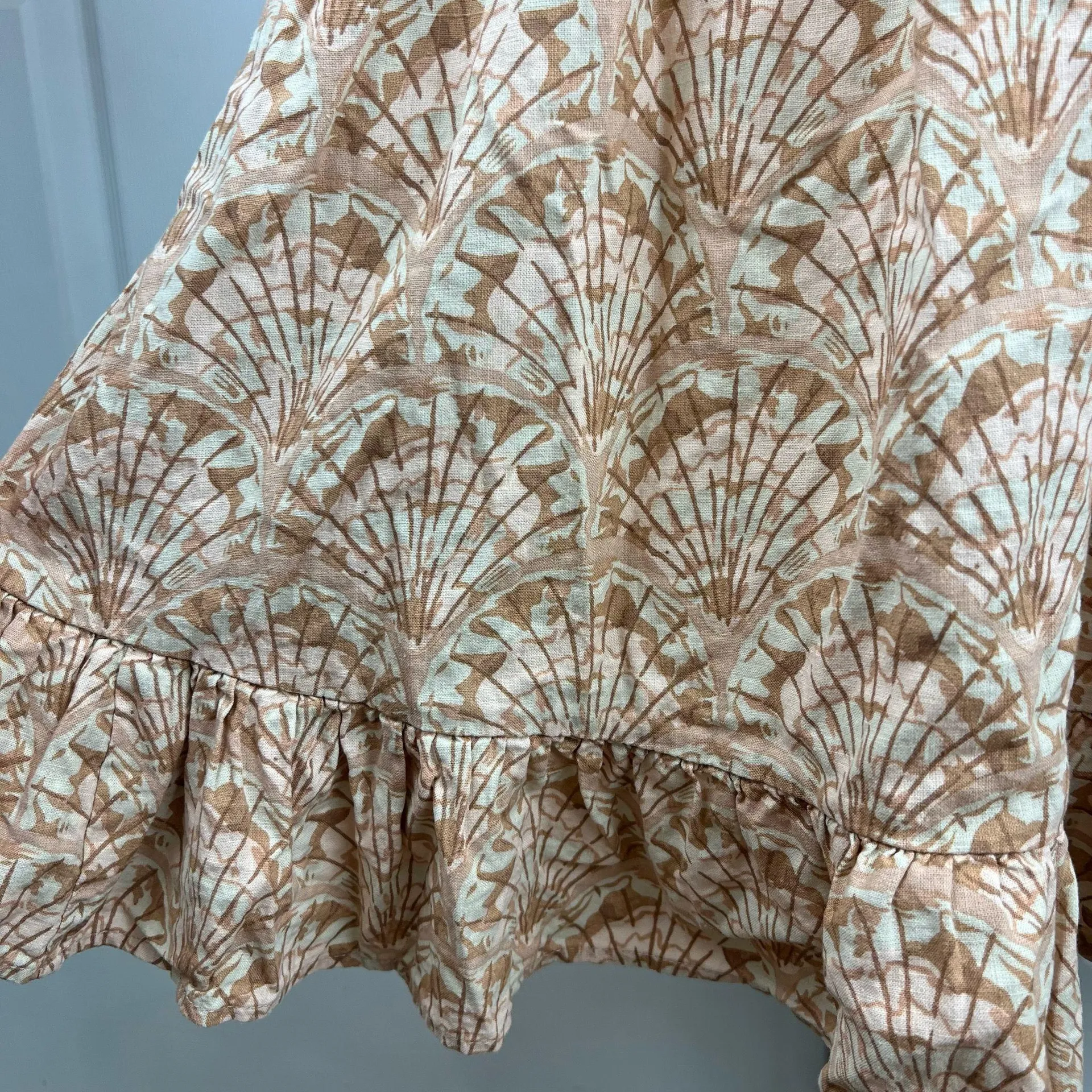 Madewell Lucie smocked tank linen-blend mini dress  - Image 6