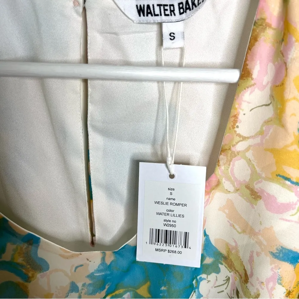 Walter Baker Weslie Romper Water Lillies Size Small - Image 6