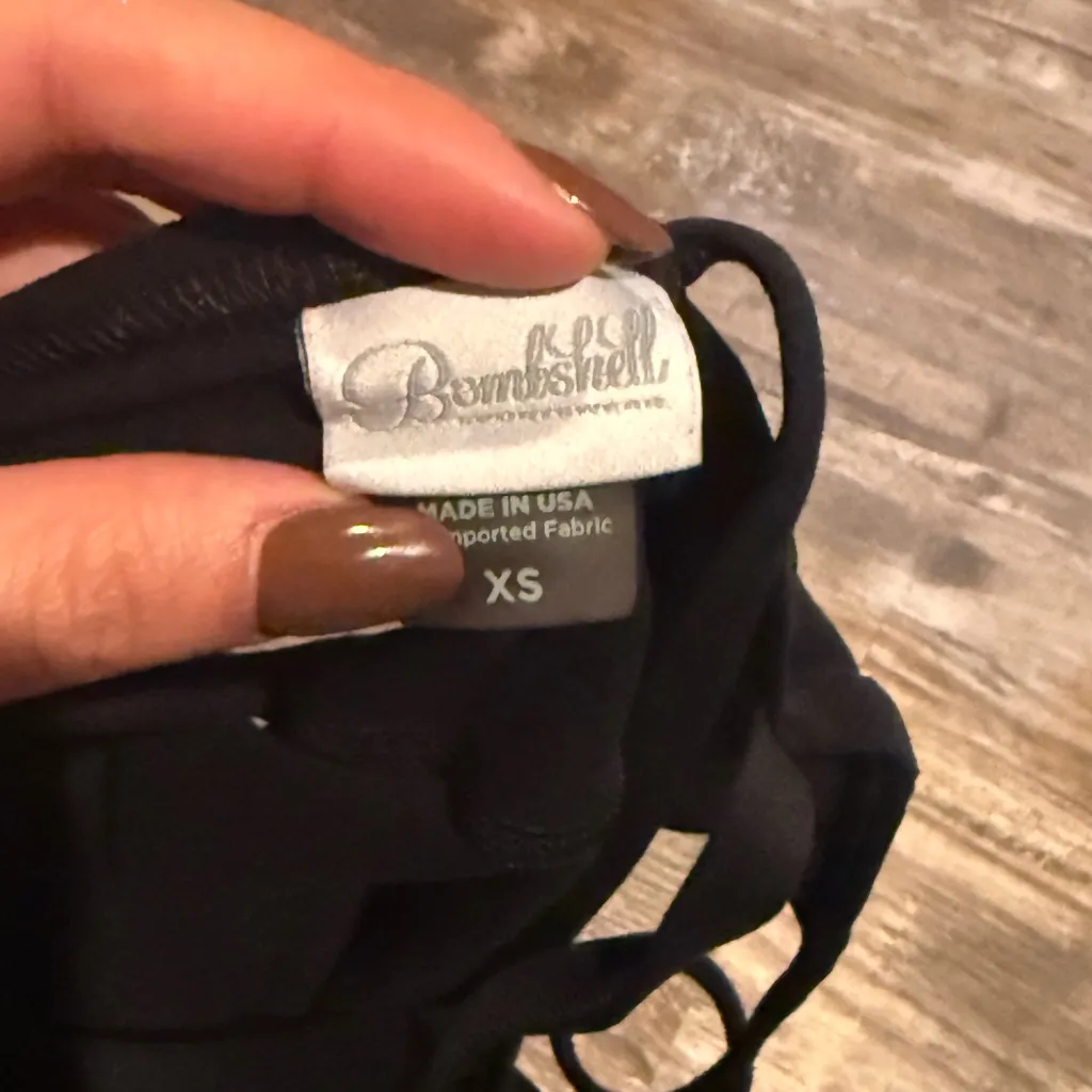 Bombshell Sportswear Black Athletic Bodysuit - Image 2