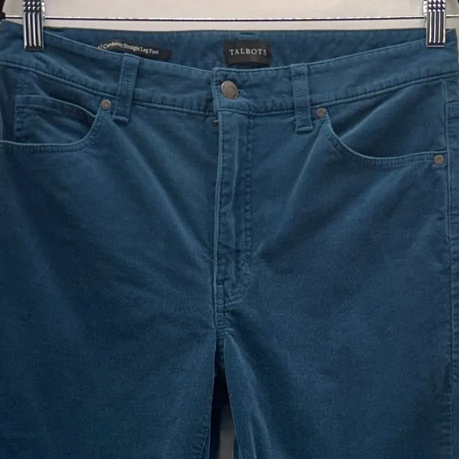 Talbots‎ Womens Corduroy Pants Size 6 Straight Leg Warm Cozy Comfort Stretch - Image 3