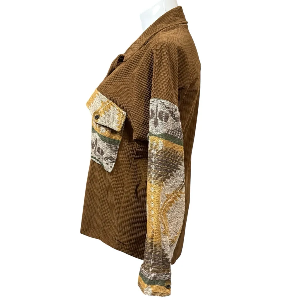 ee:some Brown Corduroy Jacket Size L - Image 6