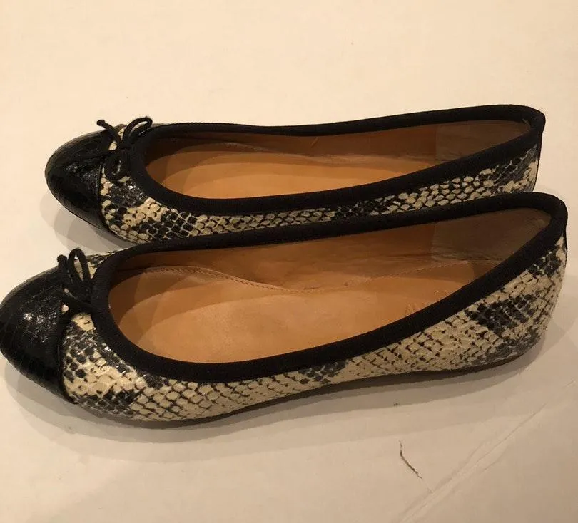 JCrew Flats Snake Print Shoes 6 - Image 2