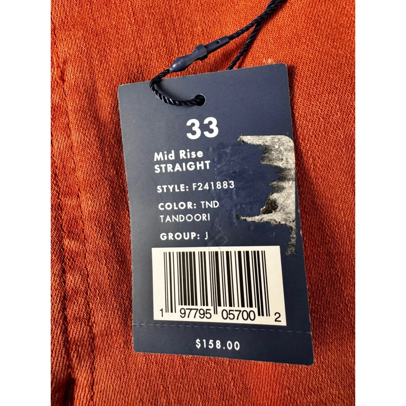 NIC+ZOE‎ Denim TLC Mid Rise Straight Jeans Tandoori Coral Size 33 - Image 9