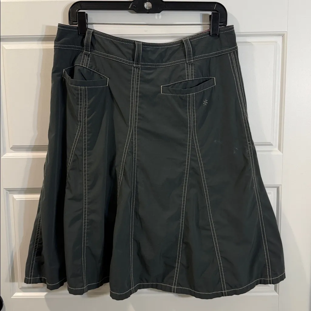 Athleta Skort Whatever Everyday Gray Stretch Shorts Pleated Activewear 12 Tall - Image 4