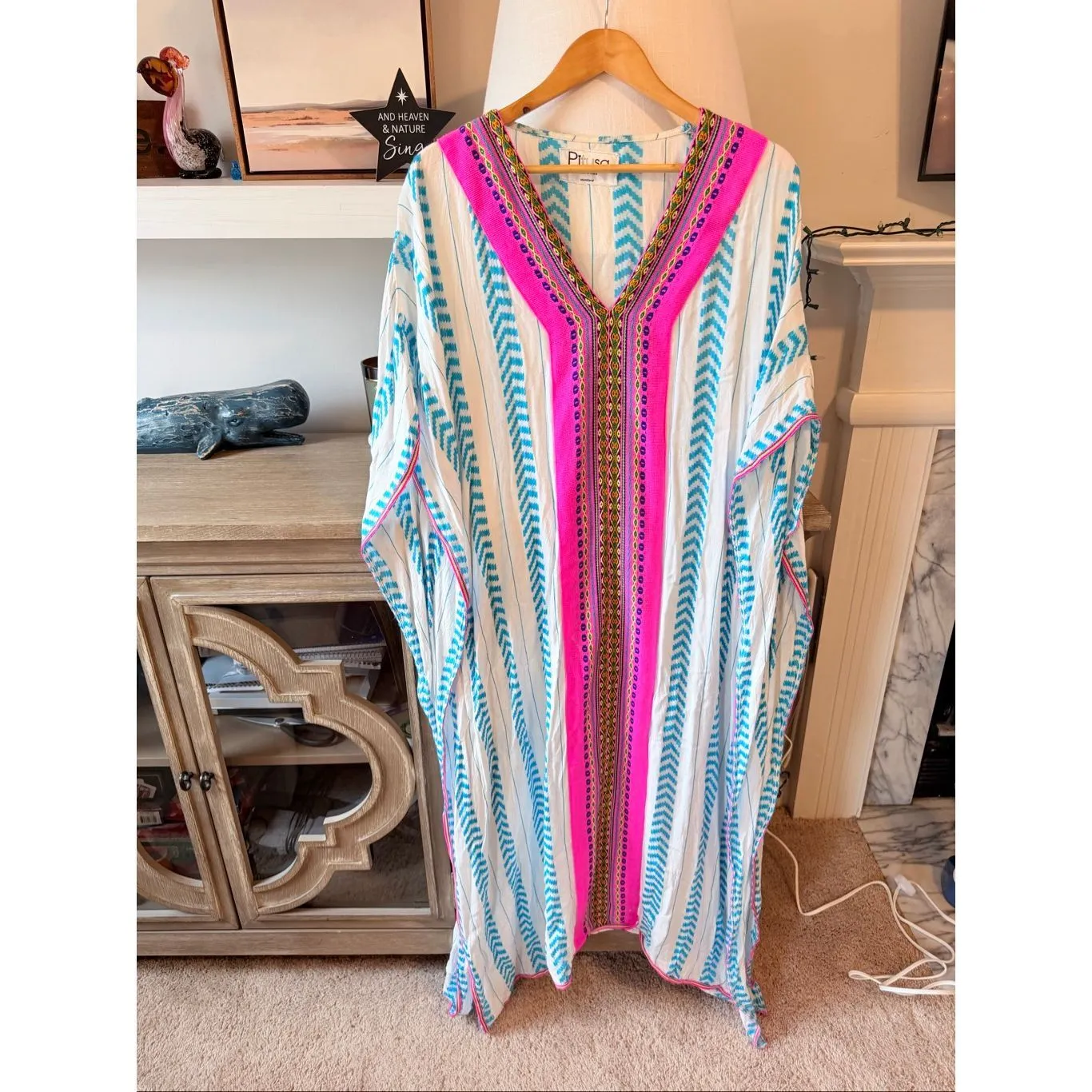 Pitusa Caftan in Light Blue Size Standard - Image 3